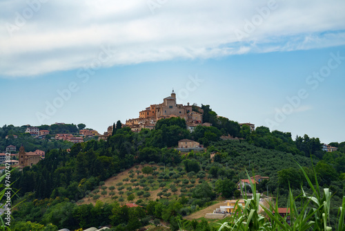View of Loreto Aprutino, historic town in Abruzzo, Italy photo