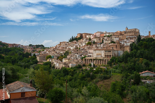 View of Loreto Aprutino, historic town in Abruzzo, Italy