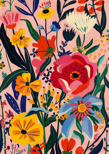 Flowing Symphony: Marisol Ortega's Organic Reimagining of Matisse's Flowers photo