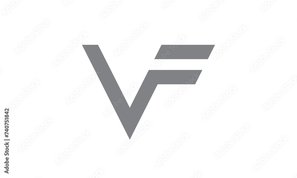 VF fv company linked letter logo golden silver black background VF fv company linked letter logo golden silver black background