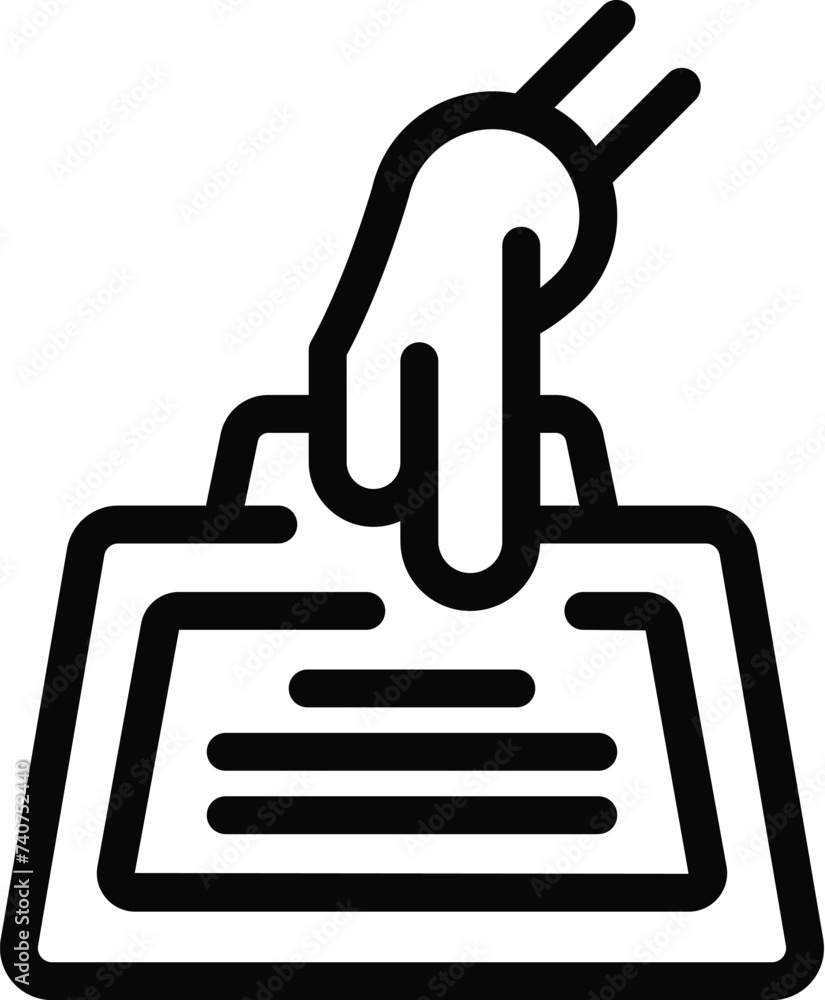 Ink jar icon outline vector. Inkwell office instrument. Drafting nib pigment reservoir Ink jar icon outline vector. Inkwell office instrument. Drafting nib pigment reservoir