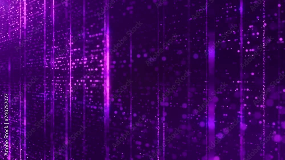 Abstract flow technology digital particles, Digital cyberspace, Technology digital connection dots loop background Abstract flow technology digital particles, Digital cyberspace, Technology digital connection dots loop background