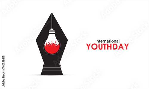 International Youth day, Youth day south africa 16 june celebration. 3D Illustration