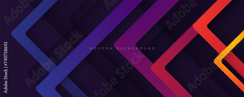 Modern background colorful arrow shape decorative design vector