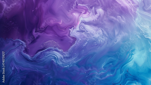 Blue, Purple, Cyan Fusion: An Opaque Wallpaper Masterpiece