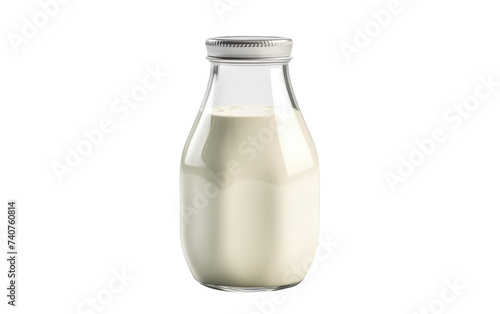 Bottle of Milk. A bottle of milk placed on White or PNG Transparent Background.