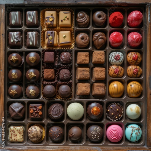 unique luxury box of chocolates © Bi