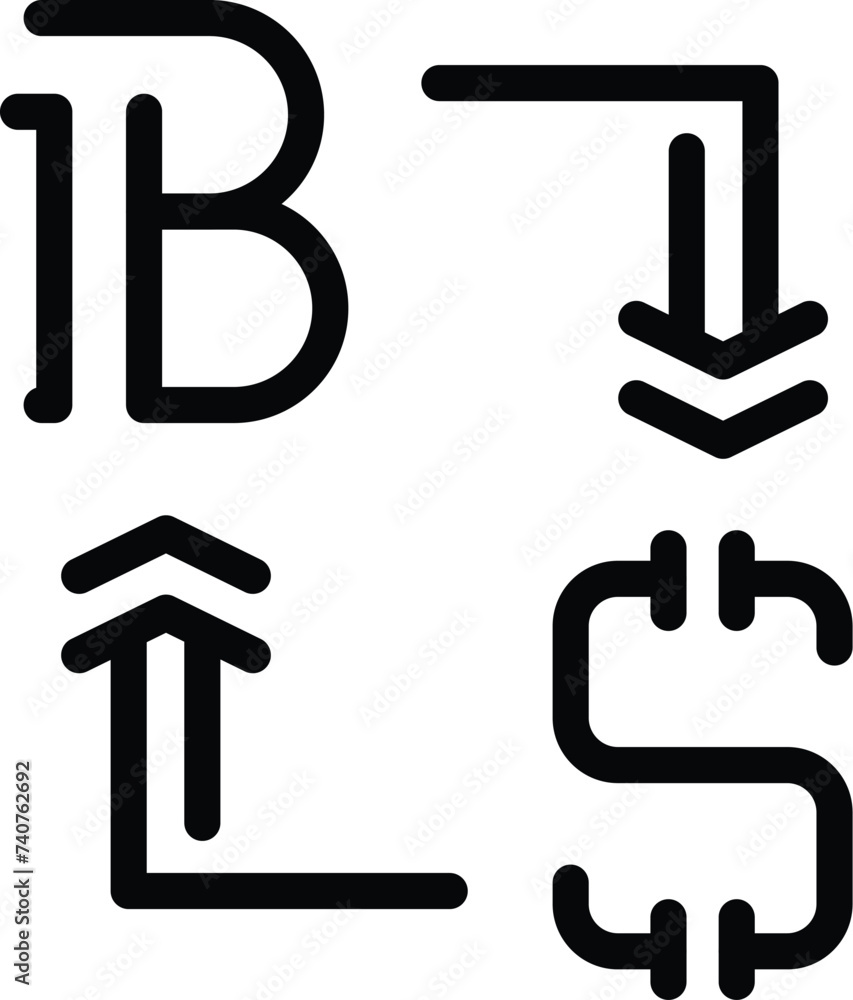 Bitcoin dollar exchange icon outline vector. Online transaction. Digital currency platform Bitcoin dollar exchange icon outline vector. Online transaction. Digital currency platform