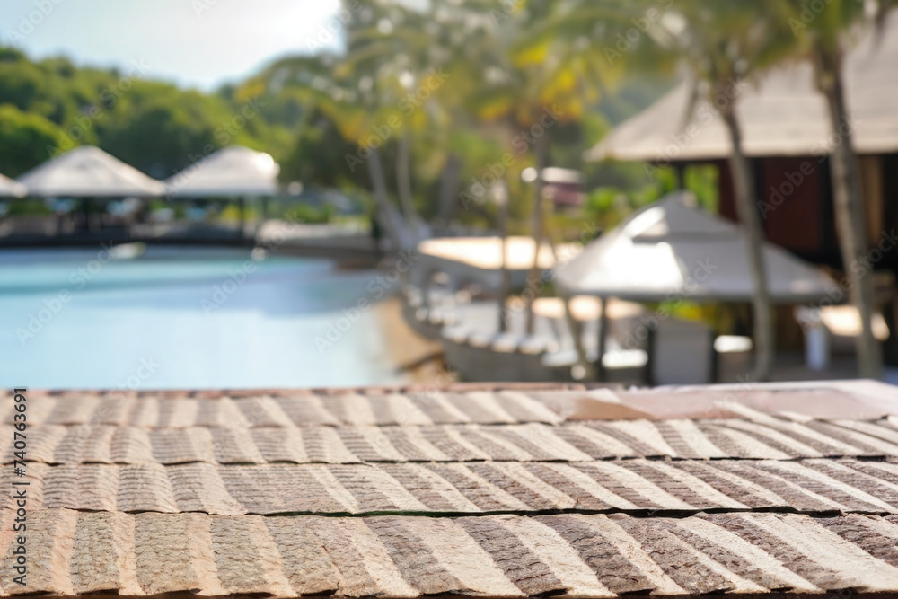 Fototapeta premium pool in the resort