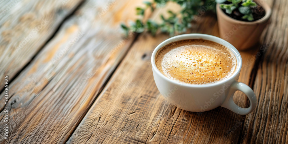 Aromatic Espresso in White Cup on Wooden Table.
Steaming espresso in a cozy cafe ambiance. Aromatic Espresso in White Cup on Wooden Table.
Steaming espresso in a cozy cafe ambiance.