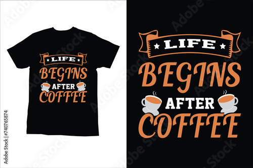 coffee t shirt design photo