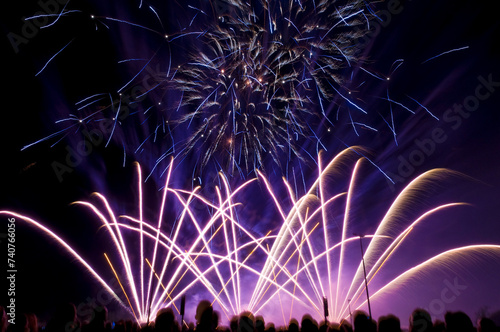 Obraz na płótnie Höhenfeuerwerk w salonie