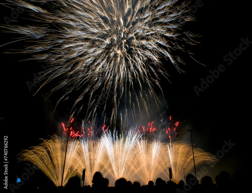 Obraz na płótnie Höhenfeuerwerk w salonie