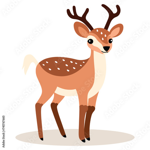 Deer vector illustration. 