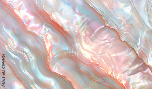 Mother-of-pearl background with swirl pattern. Different shades and colors, shine and waves , photo background with copyright