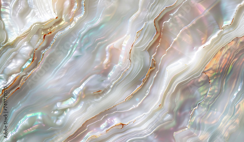 Mother-of-pearl background with swirl pattern. Different shades and colors, shine and waves , photo background with copyright
