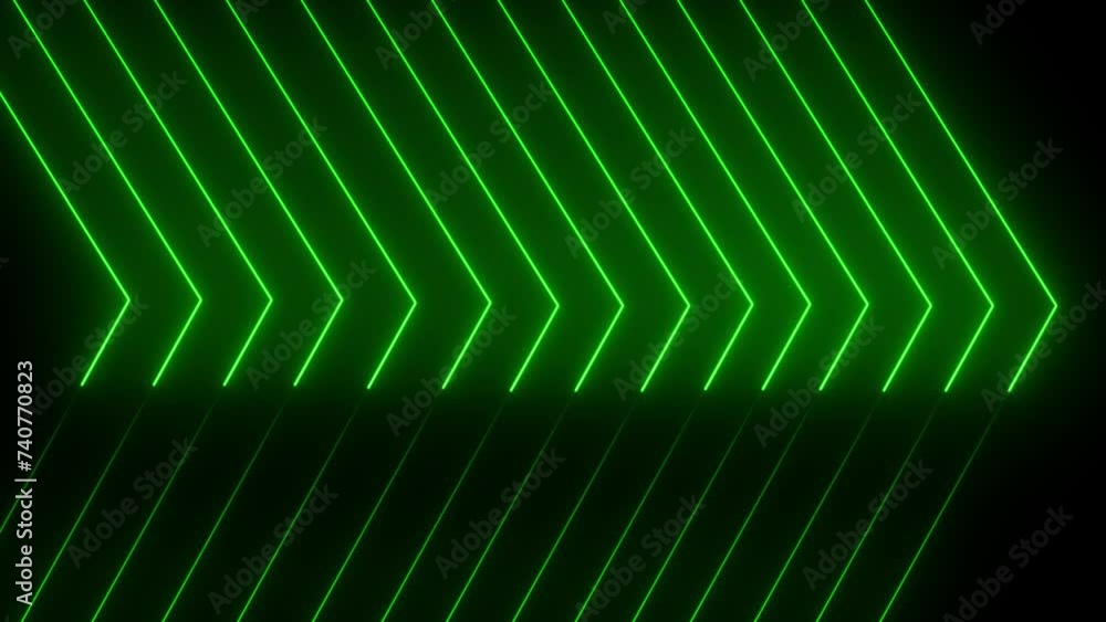 Neon arrows sign three different flashing effect animation black background simple floor reflection Neon arrows sign three different flashing effect animation black background simple floor reflection