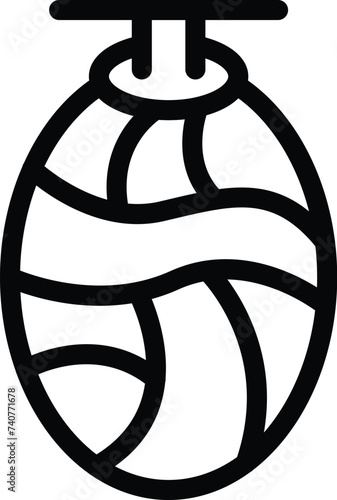 Larval cocoon phase icon outline vector. Cocooning insect eggs. Biological pupa stage