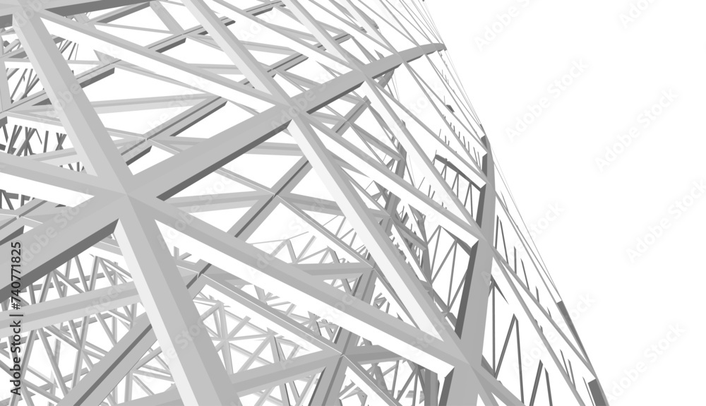 Building 3d structure. Architectural background. Building 3d structure. Architectural background.