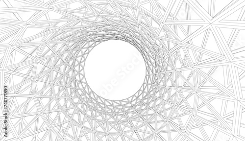 Building 3d structure. Architectural background. 