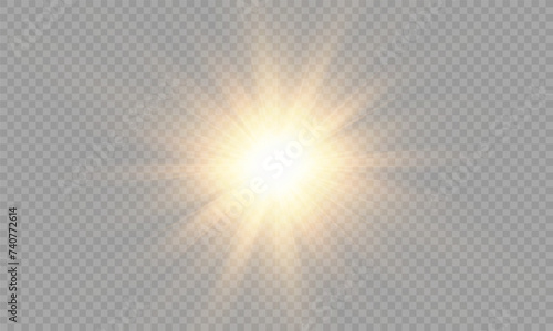 Vector transparent sunlight with special lens flare effect. png	
 photo
