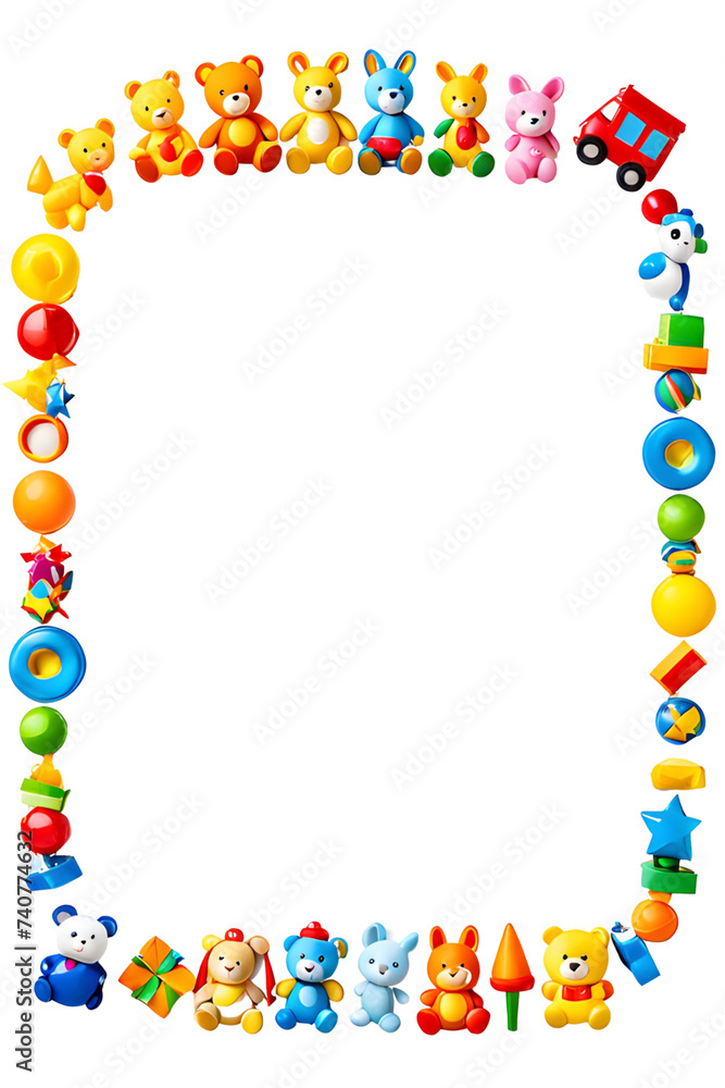 Toys Kid Border Frame PNG Transparent Background Toys Kid Border Frame PNG Transparent Background