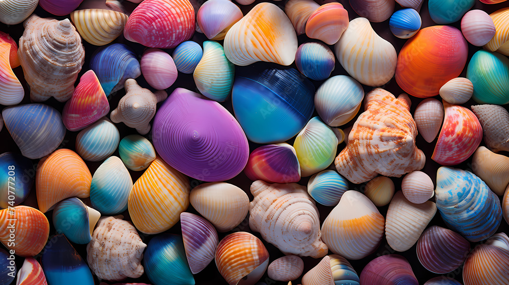 The elegance and simplicity of the shell embody the whisper of the ocean - obrazy, fototapety, plakaty 