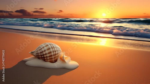 The elegance and simplicity of the shell embody the whisper of the ocean