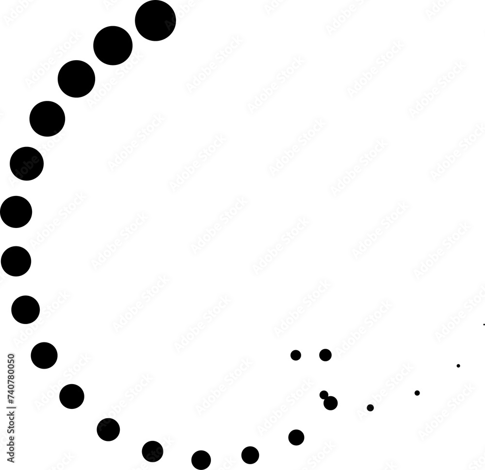 Hand drawn dotted curved line. Elements design Hand drawn dotted curved line. Elements design
