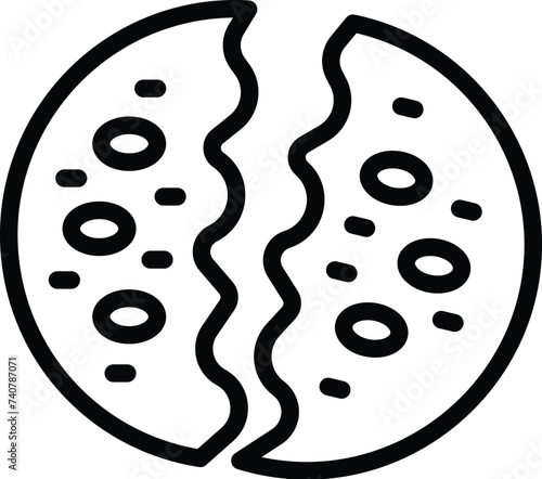 Famine outbreak icon outline vector. Food crisis collapse. Agricultural downtown disaster
