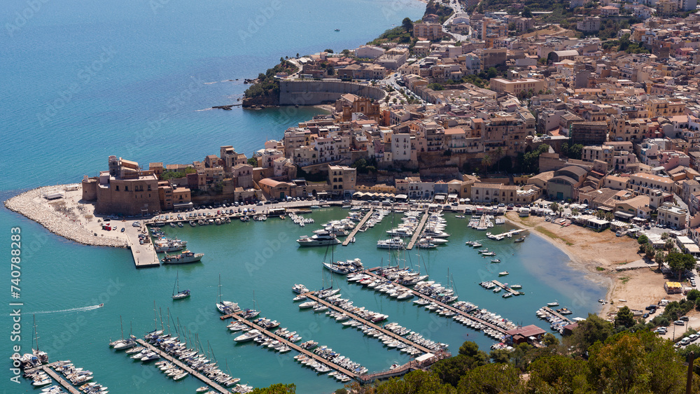 Aerial photographs of Castellamare del Golfo in Sicily