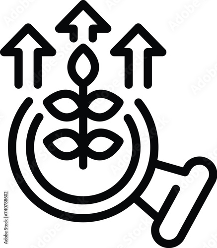 Soaring farming prices icon outline vector. Agricultural collapse. Worldwide food outbreak