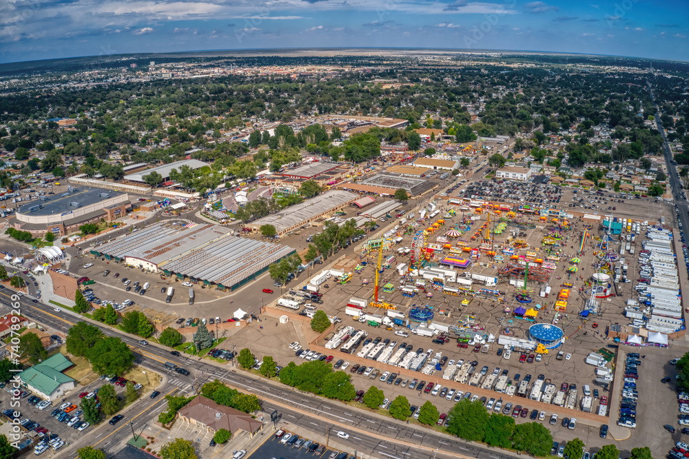Aerial View of the Colorado State Fair in Pueblo