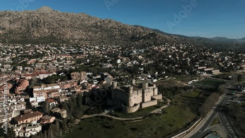 aerial view of a village