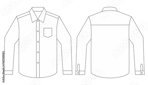 Men's long sleeves formal shirt 