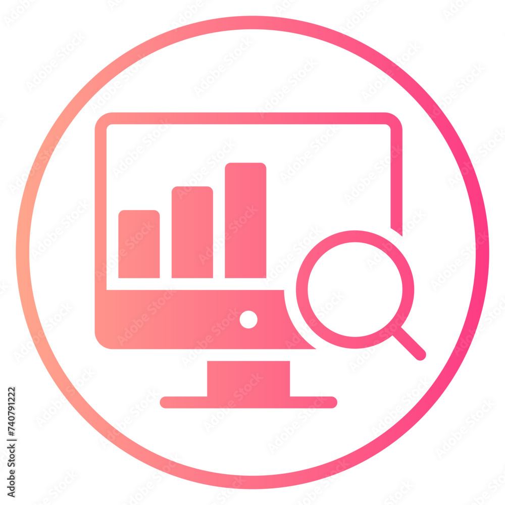 data analytics gradient icon data analytics gradient icon