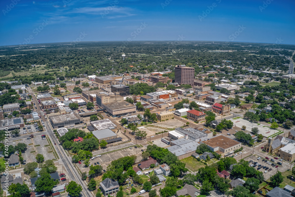 Aerial View of Victoria, Texas during Summer