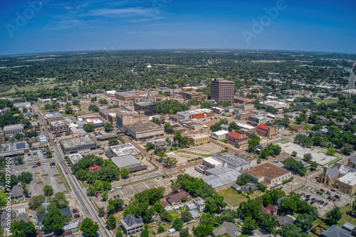 Картината върху платно Aerial View of Victoria, Texas during Summer