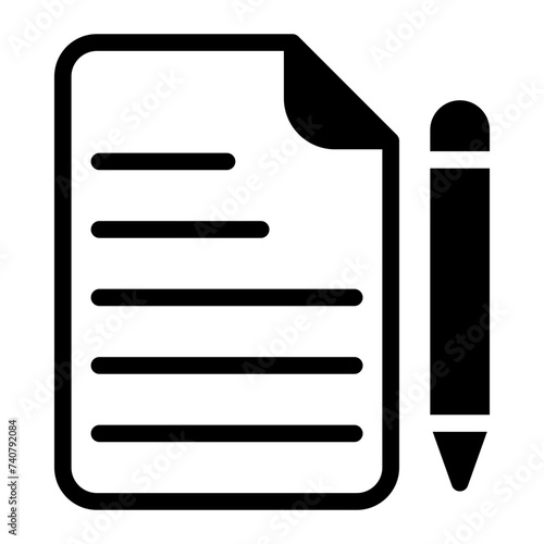 agenda glyph icon