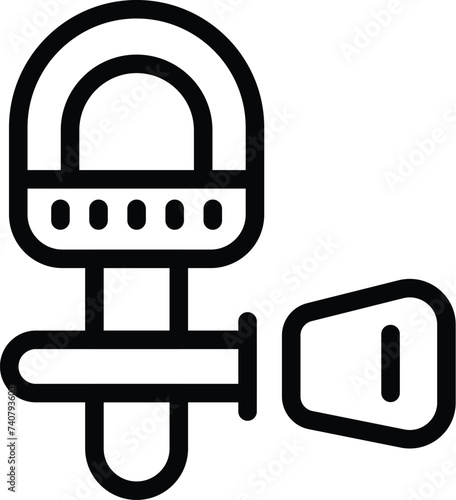 Conversation lapel mic icon outline vector. Interview tiny microphone. Broadcasting collar lavalier