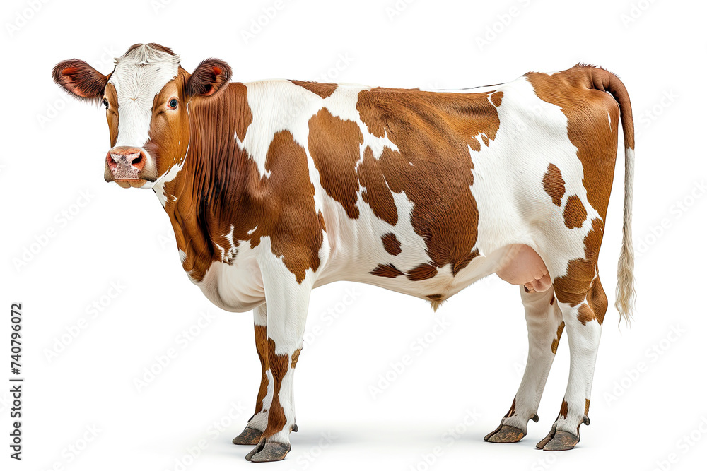 a cow looking at camera isolated on white background a cow looking at camera isolated on white background