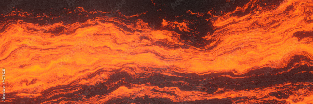 Molten rock. Abstract volcanic lava background.