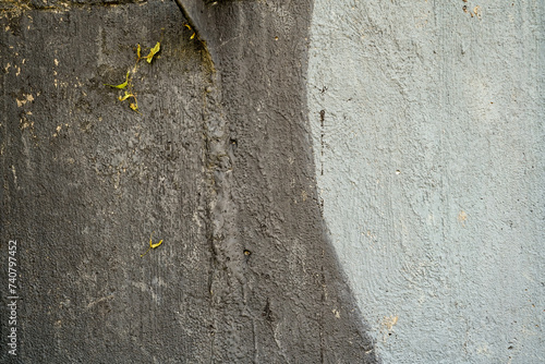  concrete painted with camouflage pattern , closeup bunker texture photo