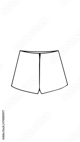 short icono vector 