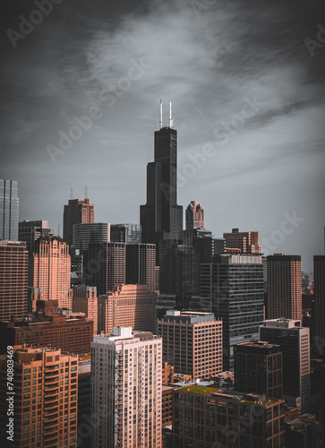 city skyline chicago