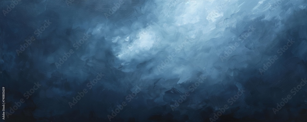 Ethereal Cloud Formations - Textured Blue Abstract