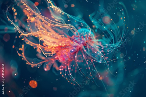 bioluminescent deep sea creature © StockUp