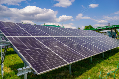 solar pannels in Medyka , Poland photo