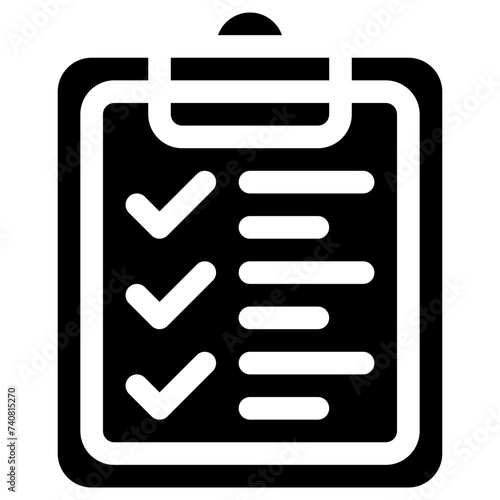checklist icon, simple vector design © rex