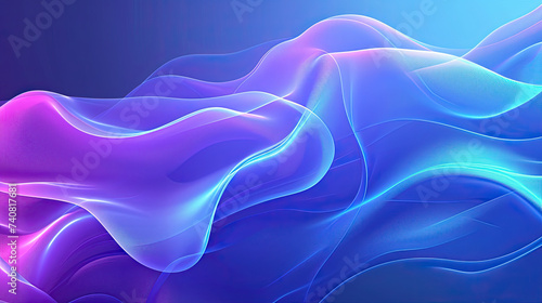 3d blue wavy surfaces abstract background 